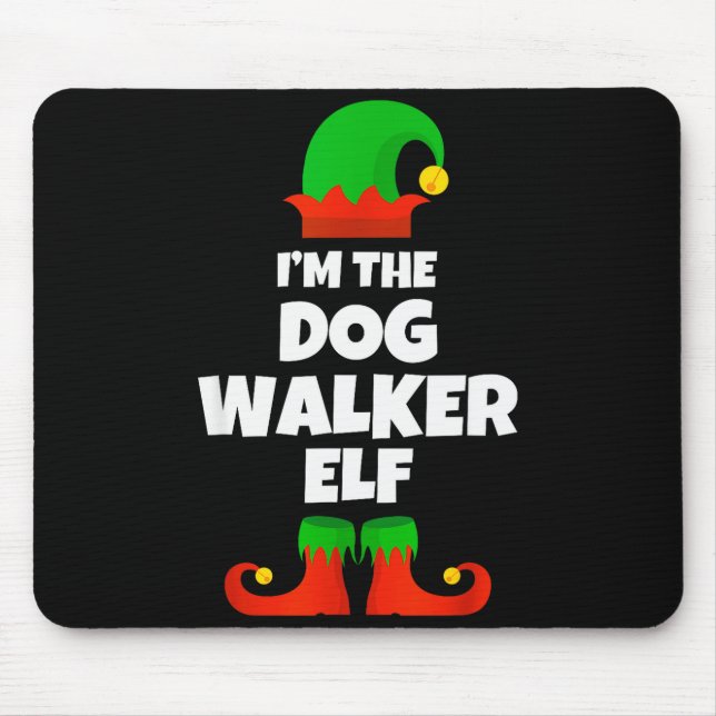 I'm The Dog Walker Elf Family Pajama Christmas Fun Musmatta (Framsidan)