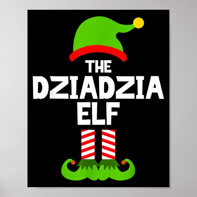 I'm The Dziadzia Elf Christmas Family Pajama Funny Poster (Framsidan)