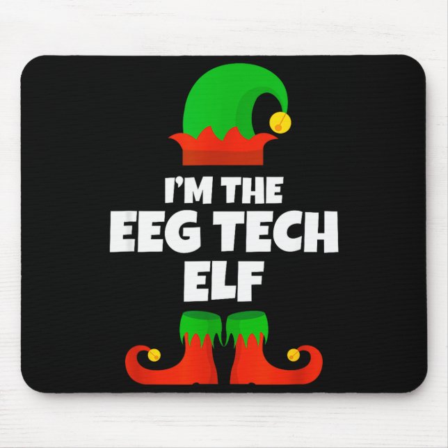 I'm The Eeg Tech Elf Family Pajama Christmas Funny Musmatta (Framsidan)