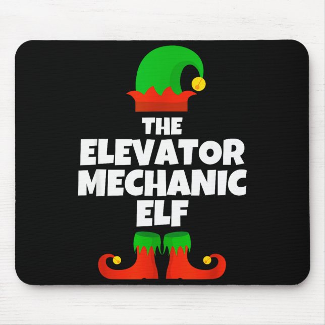 I'm The Elevator Mechanic Elf Family Pajama Christ Musmatta (Framsidan)