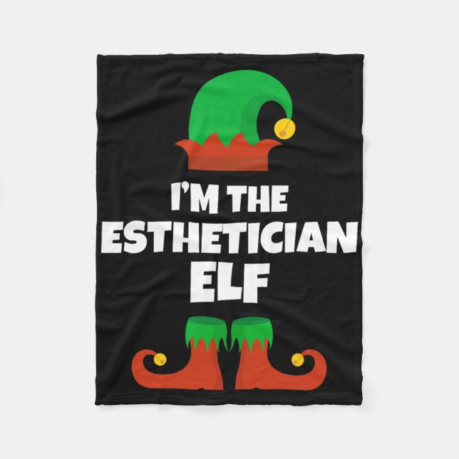 I'm The Esthetician Elf Family Pajama Christmas Be Fleecefilt (Framsidan)