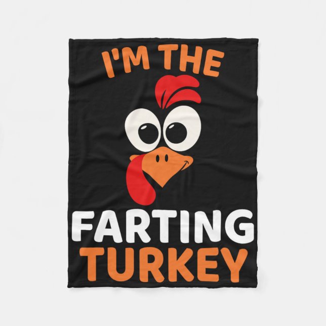 I'm The Farting Turkey  Fleecefilt (Framsidan)