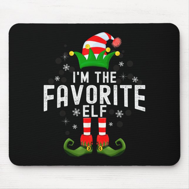 I'm The Favorite Elf Christmas Family Pjs Costume  Musmatta (Framsidan)