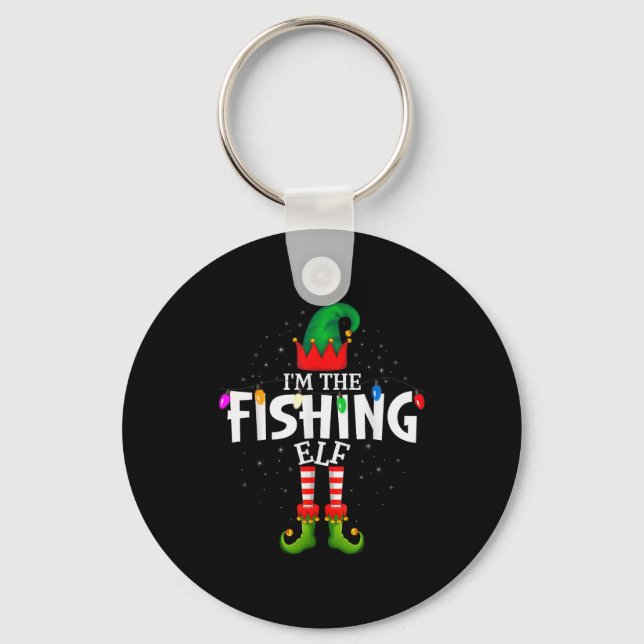 I'm The Fishing Matching Christmas Family  Nyckelring (Framsida)
