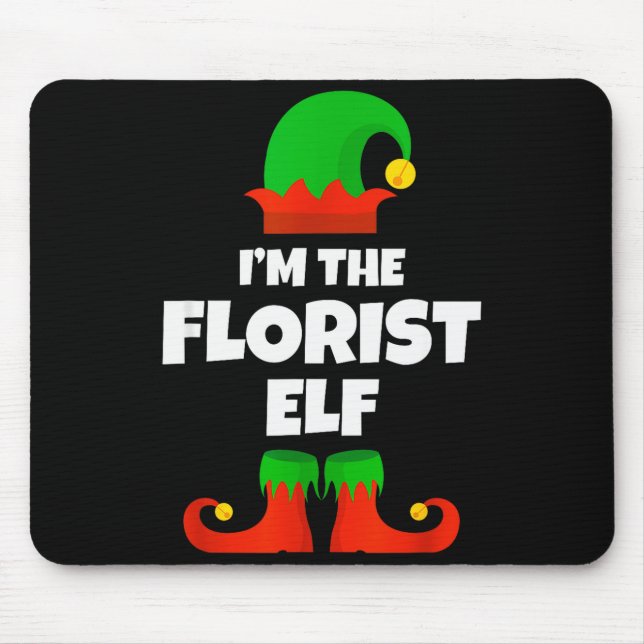 I'm The Florist Elf Family Pajama Christmas Floral Musmatta (Framsidan)