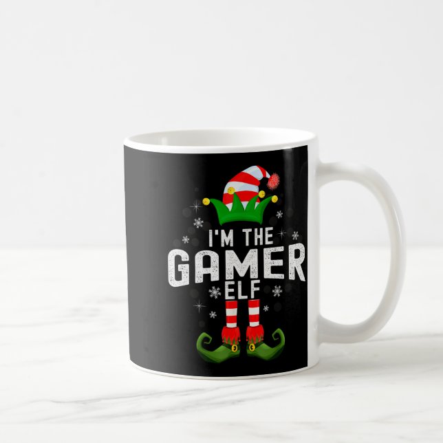 I'm The Gamer Elf Christmas Family Pjs Costume  Kaffemugg (Höger)