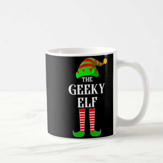 I'm The Geeky Elf Family Matching Costume Christma Kaffemugg (Höger)