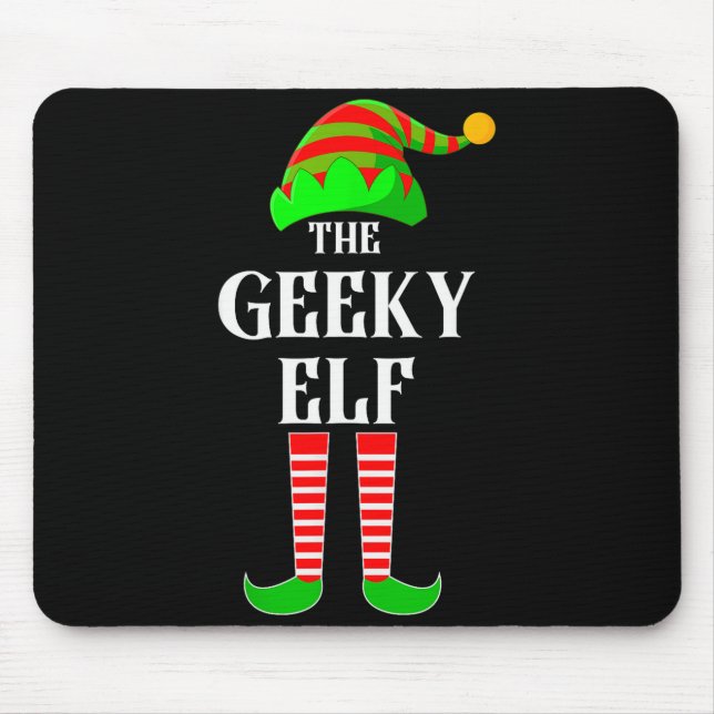 I'm The Geeky Elf Family Matching Costume Christma Musmatta (Framsidan)