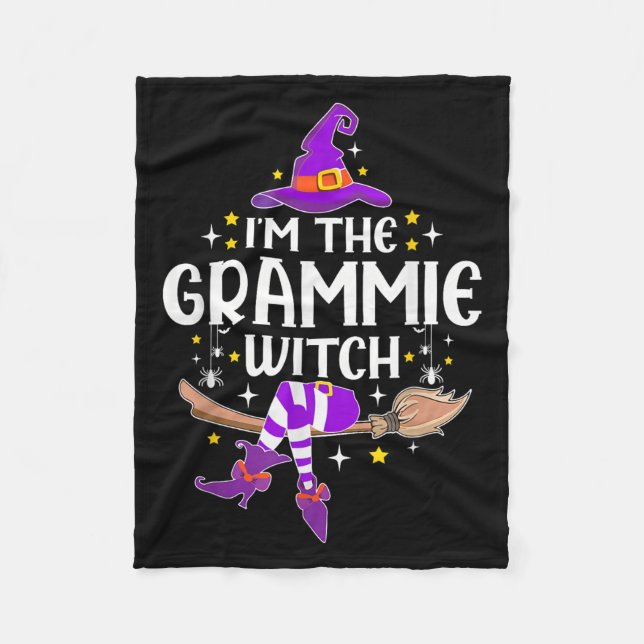 Im The Grammie Witch Halloween Matching Group Cost Fleecefilt (Framsidan)