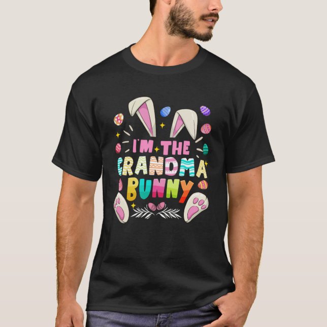 Im The Grandma Bunny Easter Day Family Matching T Shirt (Framsida)