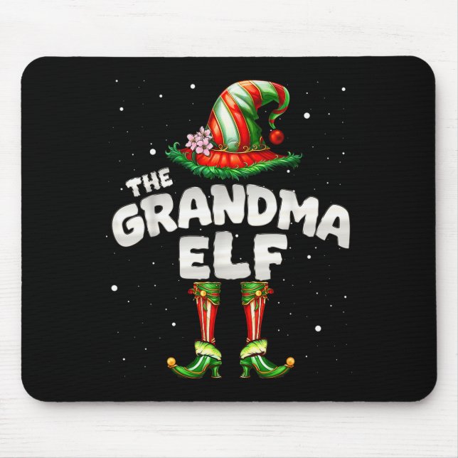 I'm The Grandma Elf Family Matching Group Christma Musmatta (Framsidan)