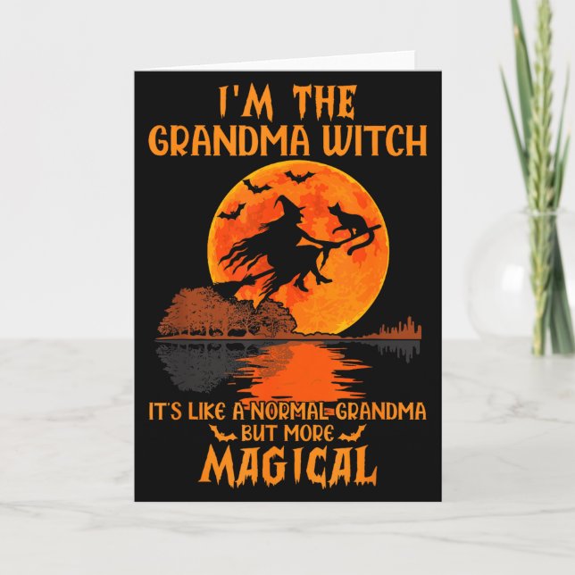 I'm The Grandma Witch Like A Normal Grandma Hallow Kort (Framsida)
