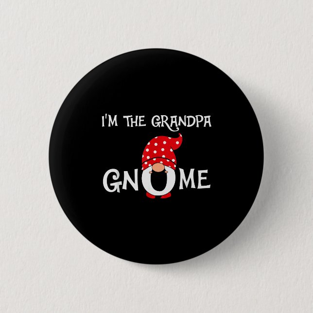 I'm The Grandpa Gnome Funny Christmas Gnome  Knapp (Framsida)