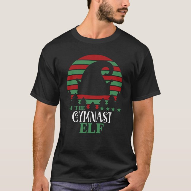 Im The Gymnast Elf Matching Christmas Classic T-Sh T Shirt (Framsida)