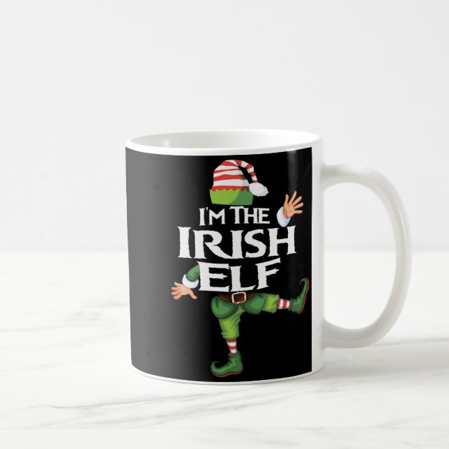 Im The Irish Elf Christmas Eve Xmas Elf Squad Cos  Kaffemugg (Höger)