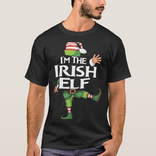 Im The Irish Elf Christmas Eve Xmas Elf Squad Cos  T Shirt (Framsida)
