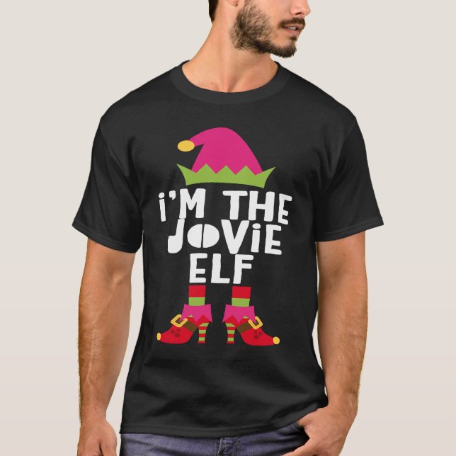 I'm The Jovie Elf  Matching Christmas Costume T Shirt (Framsida)