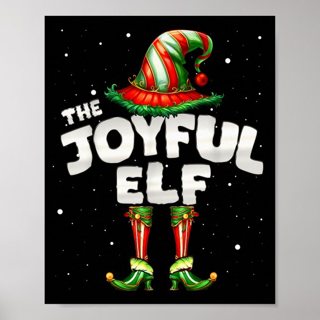 I'm The Joyful Elf Family Matching Group Christmas Poster (Framsidan)