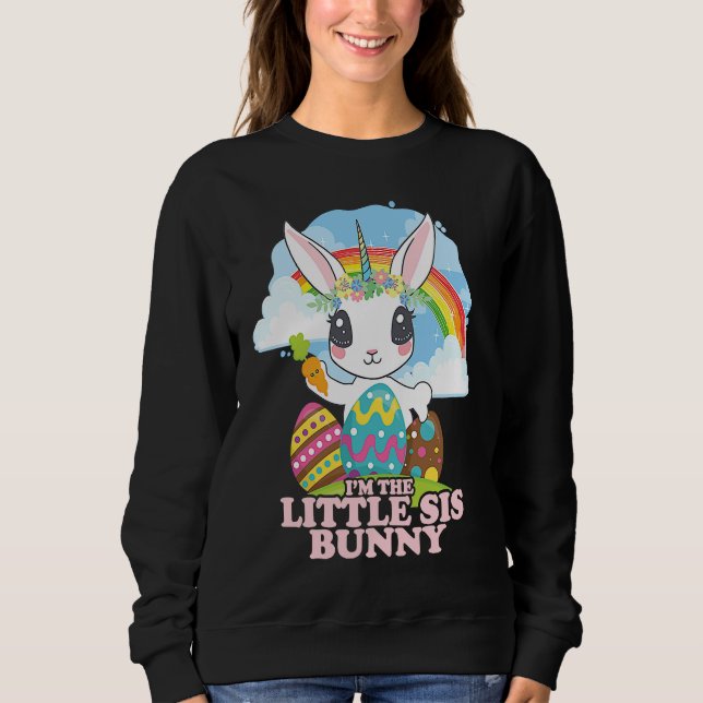 I'm The Little Sis Bunny Family Matching Easter Un T Shirt (Framsida)