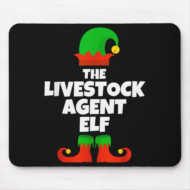I'm The Livestock Agent Elf Family Pajama Christma Musmatta (Framsidan)