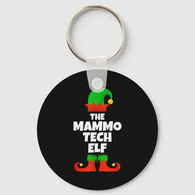 I'm The Mammo Tech Elf Family Pajama Christmas Mam Nyckelring (Framsida)