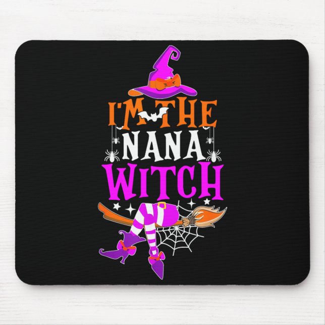 I'm The Nana Witch Shirt Funny Halloween Family Ma Musmatta (Framsidan)