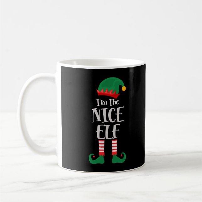Im the Nice Elf Matching jul Kaffemugg (Vänster)