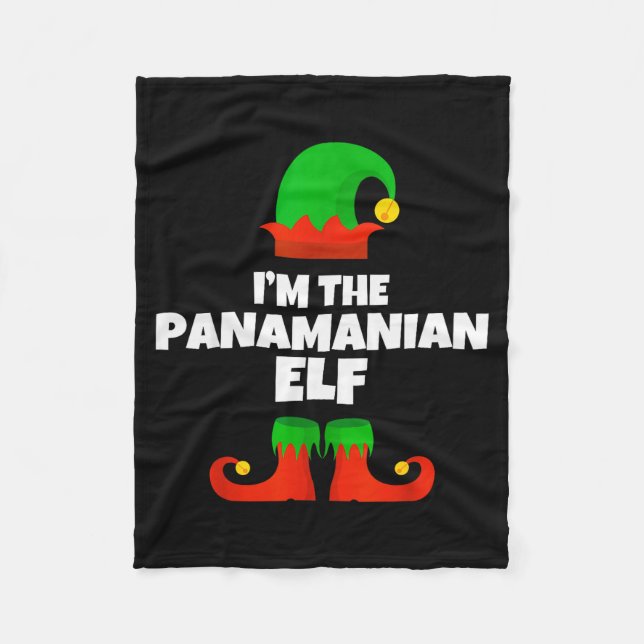 I'm The Panamanian Elf Family Pajama Christmas Fun Fleecefilt (Framsidan)