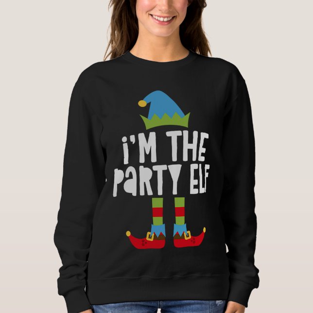 I'm The Party Elf T  Matching Christmas Costume T Shirt (Framsida)