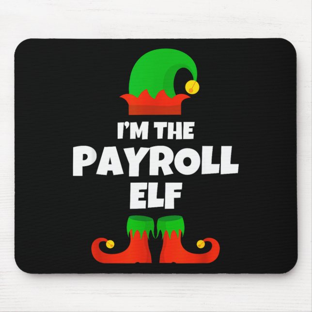 I'm The Payroll Elf Family Pajama Christmas Funny  Musmatta (Framsidan)