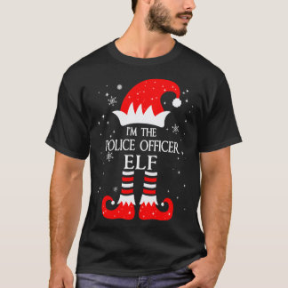 I'm The Police Officer Elf Matching Family Group C T Shirt
