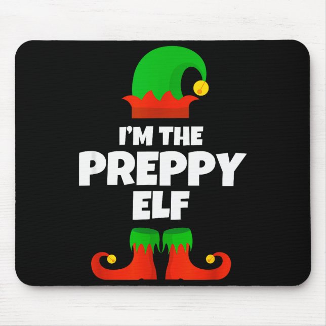 I'm The Preppy Elf Family Pajama Christmas Funny  Musmatta (Framsidan)