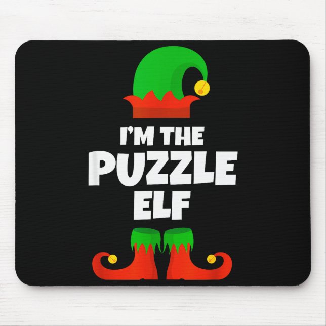 I'm The Puzzle Elf Family Pajama Christmas Funny  Musmatta (Framsidan)