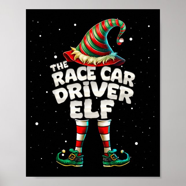 I'm The Race Car Driver Elf Family Matching Group  Poster (Framsidan)
