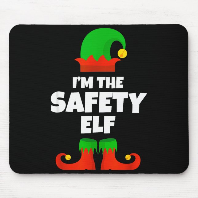 I'm The Safety Elf Family Pajama Christmas Officer Musmatta (Framsidan)