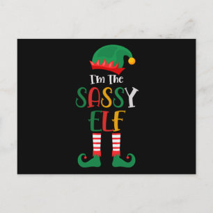 Im The Sassy Elf Matching jul 2021 Vykort
