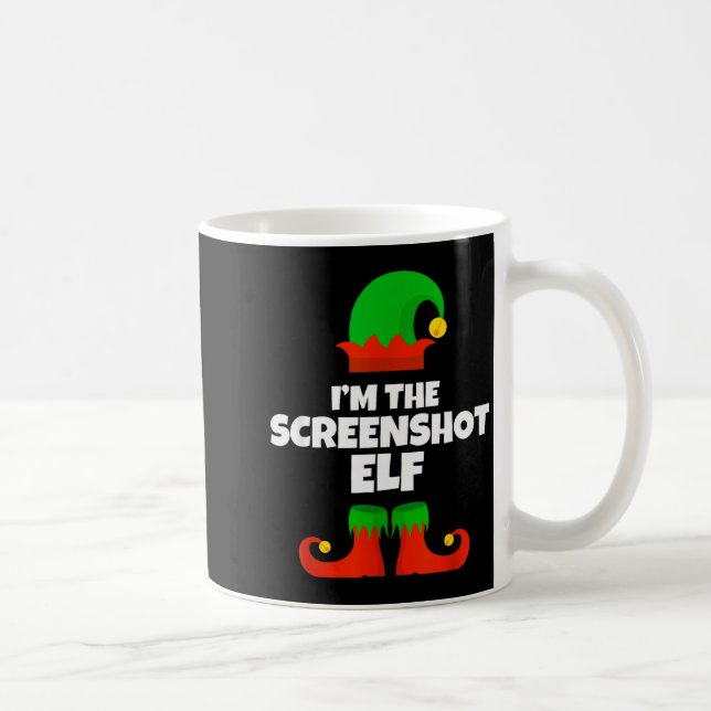 I'm The Screenshot Elf Family Pajama Christmas Fun Kaffemugg (Höger)