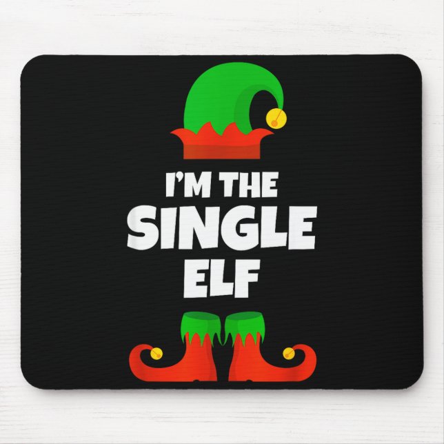 I'm The Single Elf Family Pajama Christmas Funny  Musmatta (Framsidan)