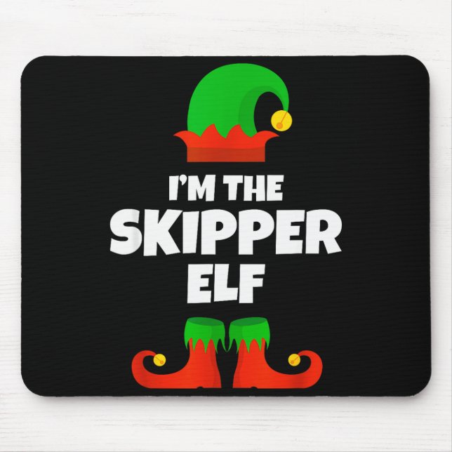I'm The Skipper Elf Family Pajama Christmas Funny  Musmatta (Framsidan)