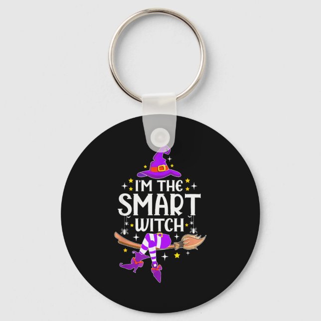 I'm The Smart Witch Halloween Matching Group Costu Nyckelring (Framsida)