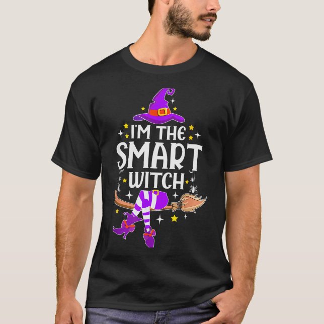 I'm The Smart Witch Halloween Matching Group Costu T Shirt (Framsida)