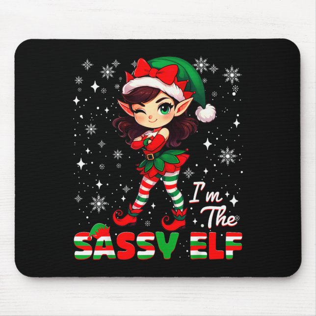 Im The Sy Elf Cute Snowflake Christmas Xmas Girl W Musmatta (Framsidan)