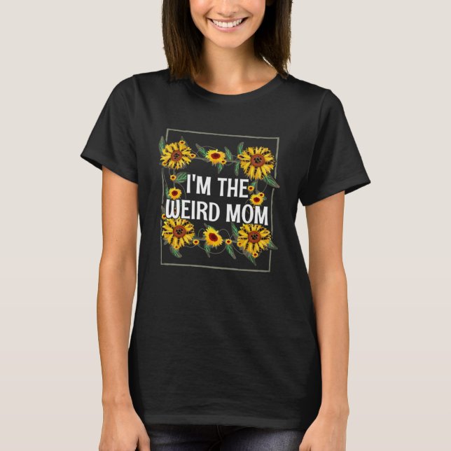 Im The Weird Mom Mother s Day Baseball Player Pare T Shirt (Framsida)
