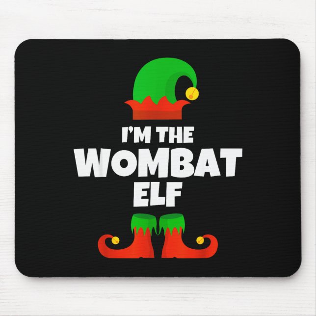 I'm The Wombat Elf Family Pajama Christmas Funny  Musmatta (Framsidan)