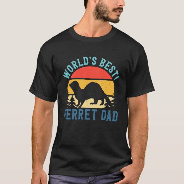 I'm The World's Best Ferret Dad Animal Ferret T Shirt (Framsida)