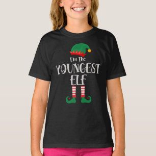 Im The Youngest Elf Matching jul T Shirt
