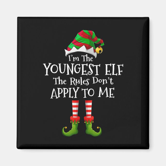 I'm The Youngest Elf Rules Don't Apply To Me Match Magnet (Framsidan)