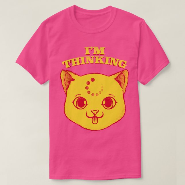 Im Thinking Funny Cat av Tobe Fonseca T Shirt (Design framsida)