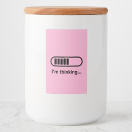I'm Thinking... Loading Progress Bar Pink Minimali Mat Etikett