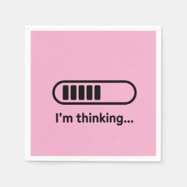 I'm Thinking... Loading Progress Bar Pink Minimali Pappersservett